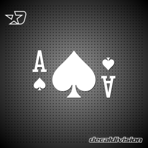 Ace of Spades Sticker Set